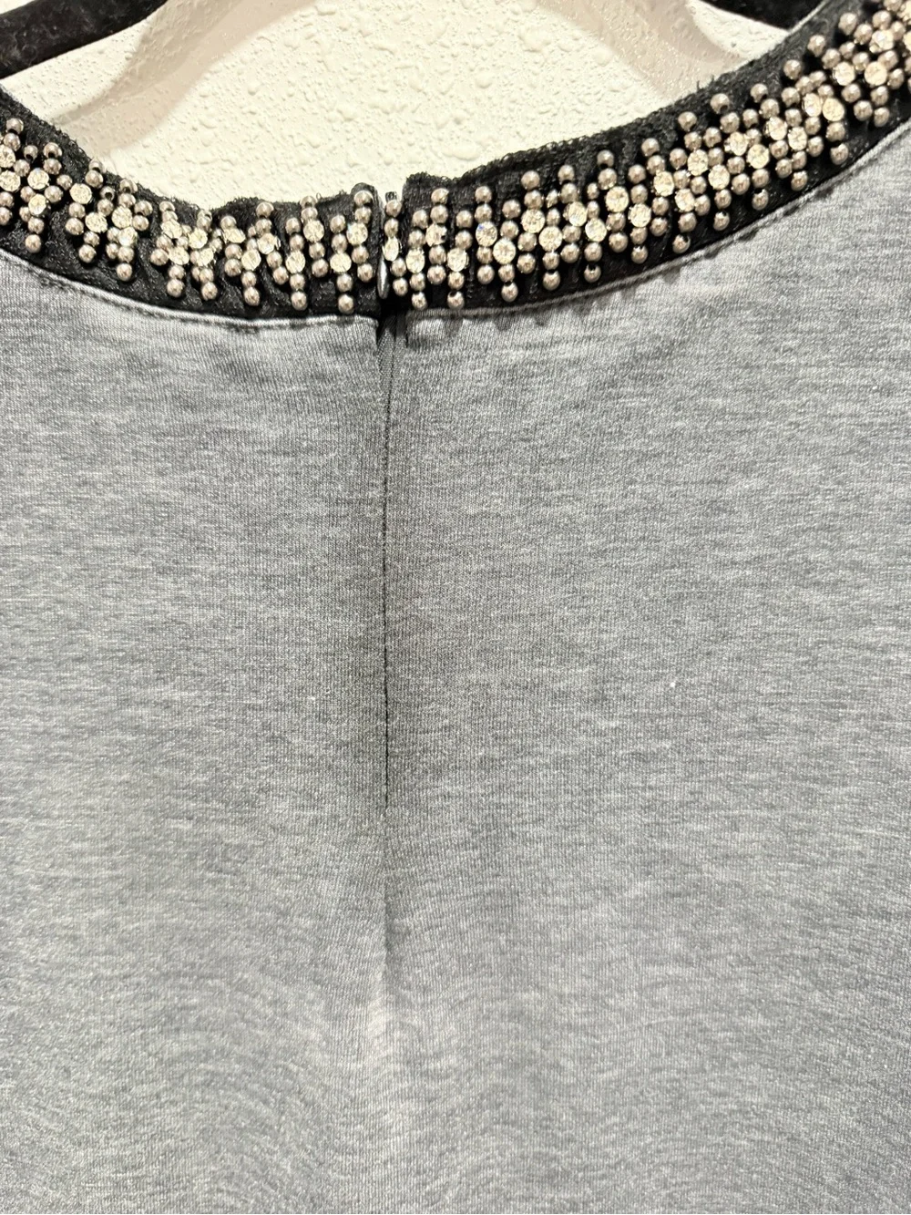 Lane Bryant Charcoal Grey Pullover Sweatshirt with Beaded Neckline 26